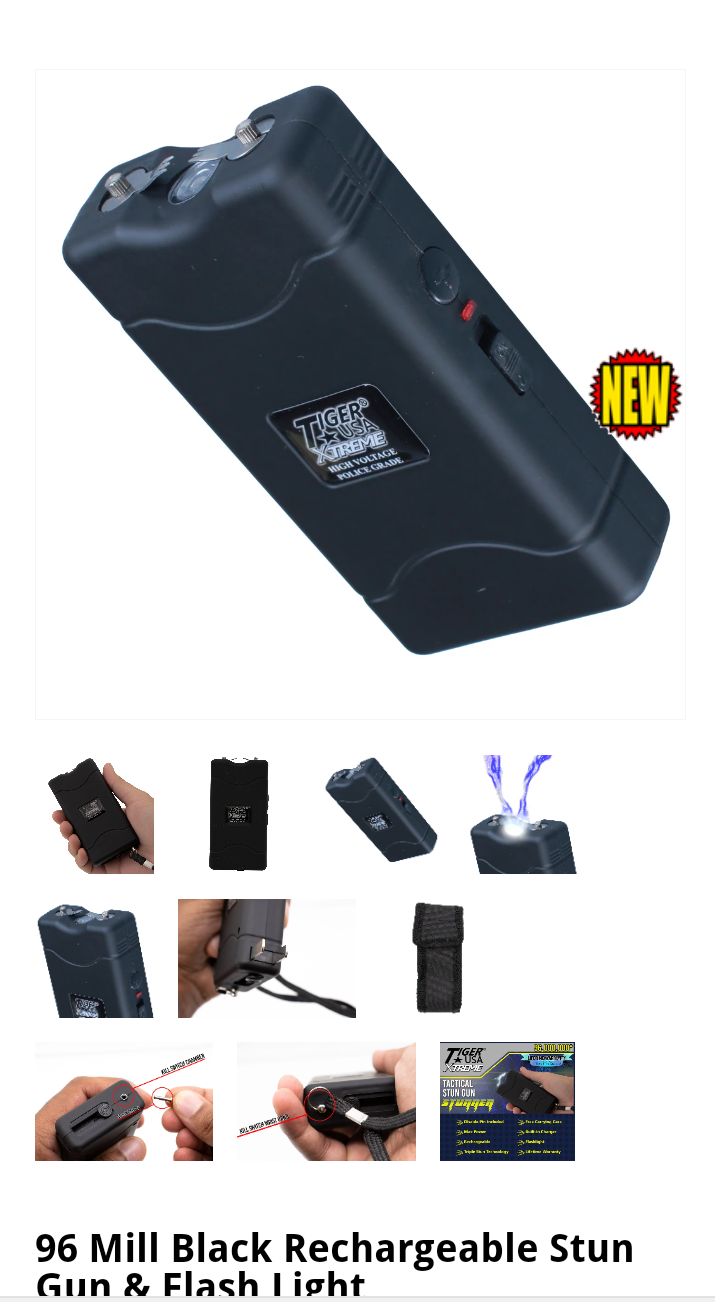 Kill Switch Stun Gun Stunner-Black