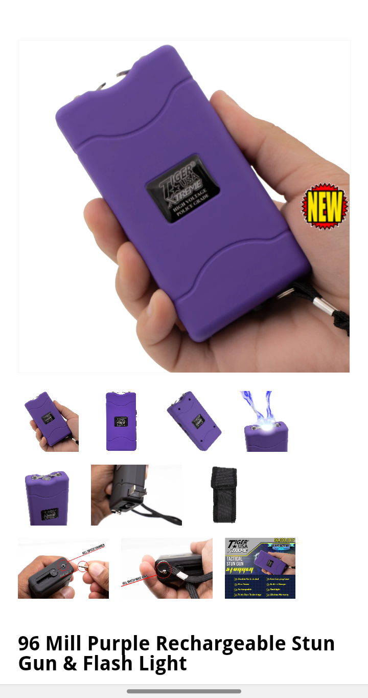 Kill Switch Stun Gun Stunner-Purple