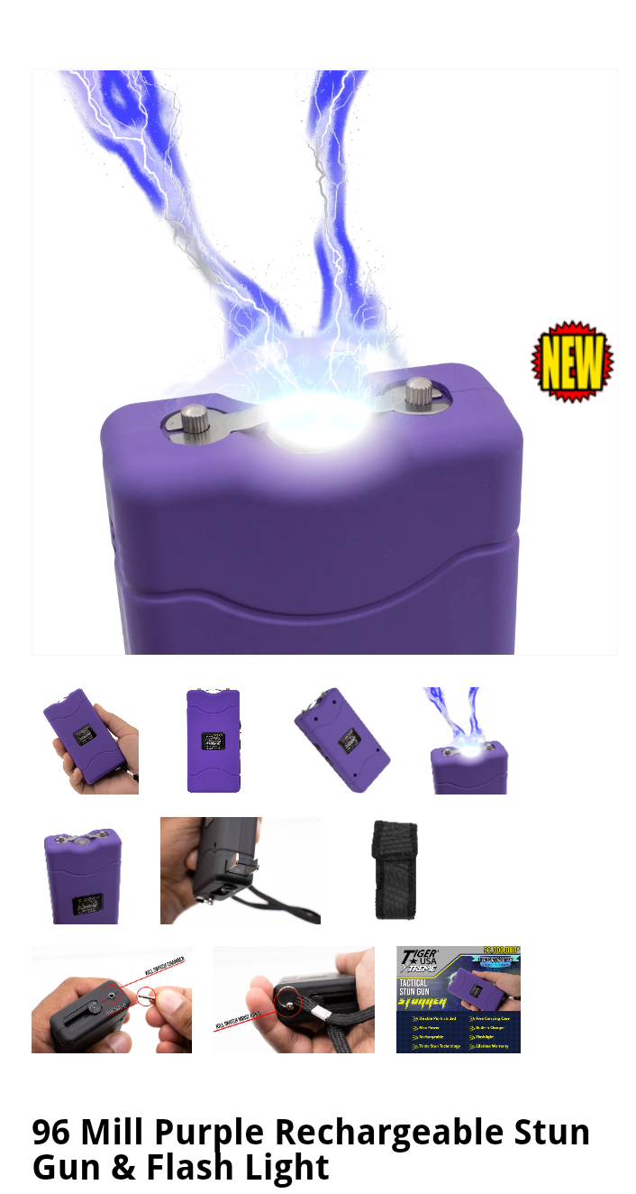 Kill Switch Stun Gun Stunner-Purple