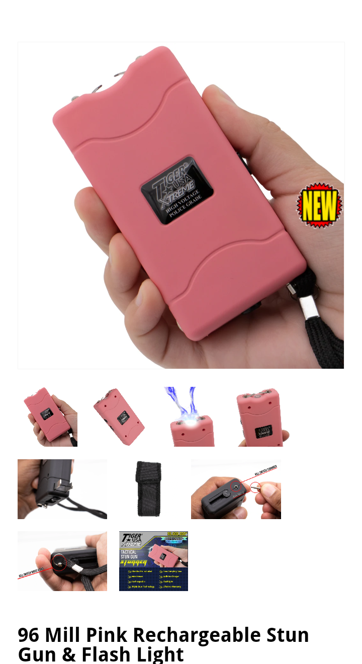 Kill Switch Stun Gun Stunner-Pink