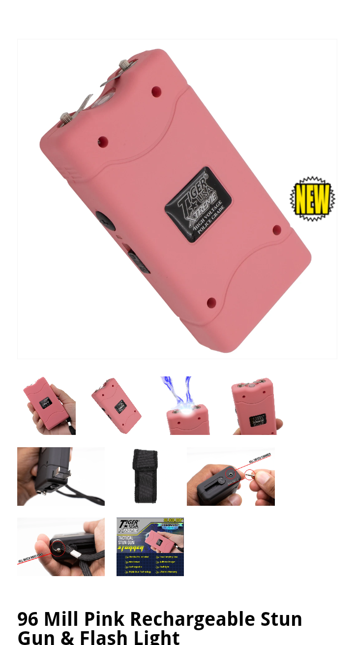 Kill Switch Stun Gun Stunner-Pink