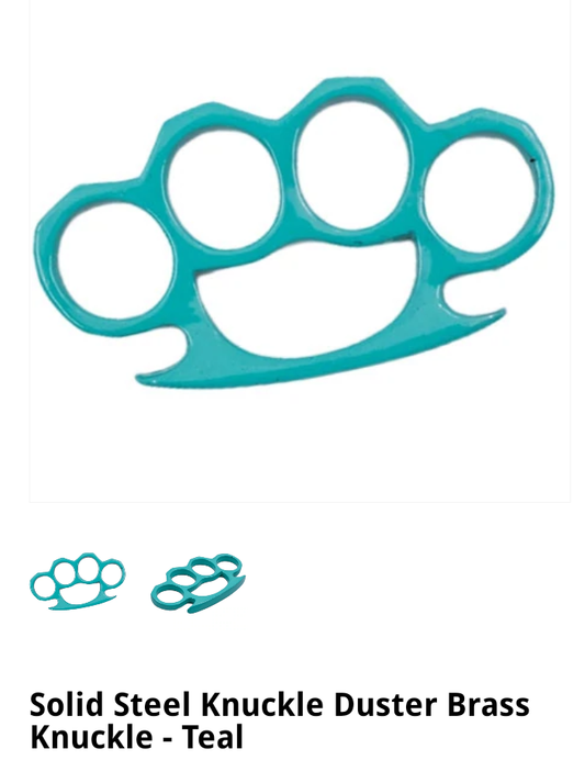 Brass Knuckles-Teal