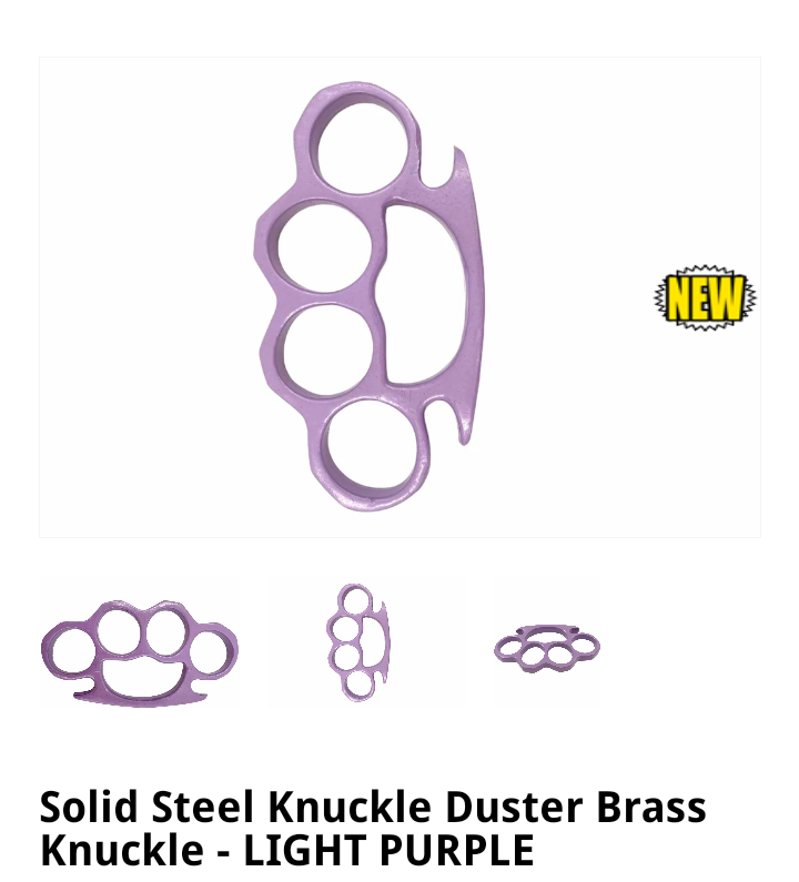 Brass Knuckles-Light Purple