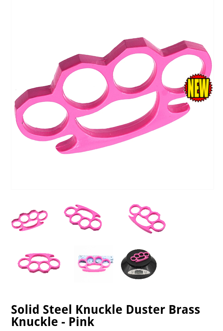 Brass Knuckles-Pink