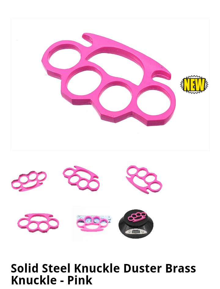 Brass Knuckles-Pink