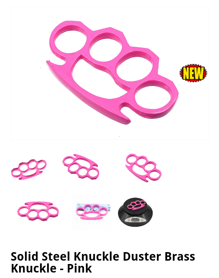 Brass Knuckles-Pink