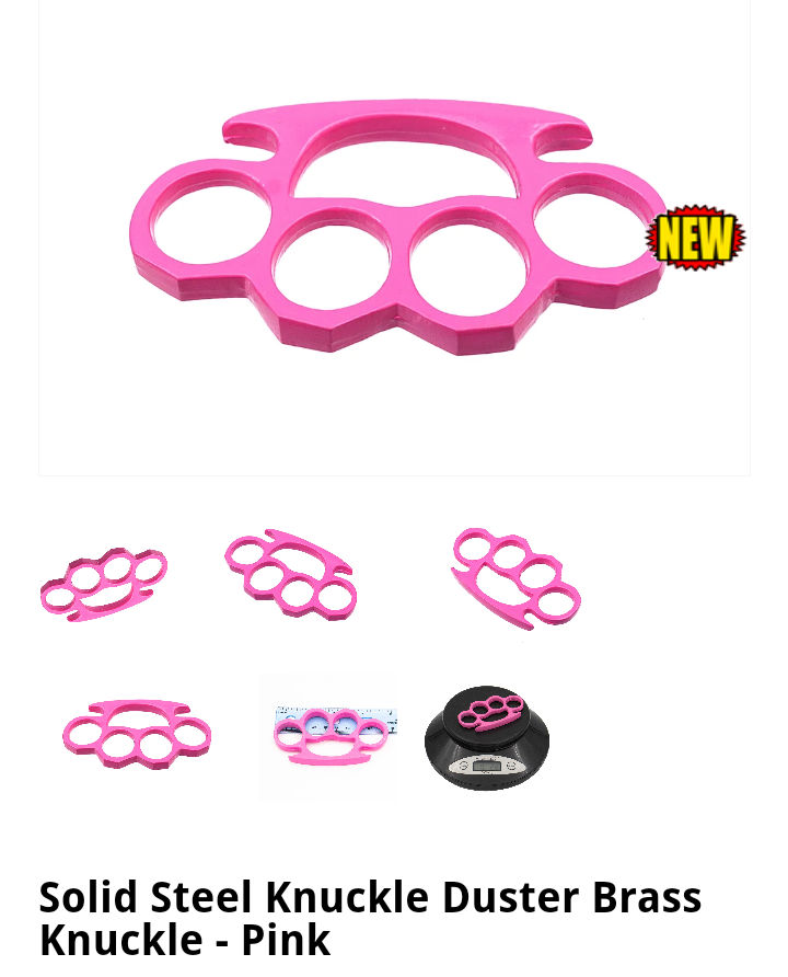 Brass Knuckles-Pink