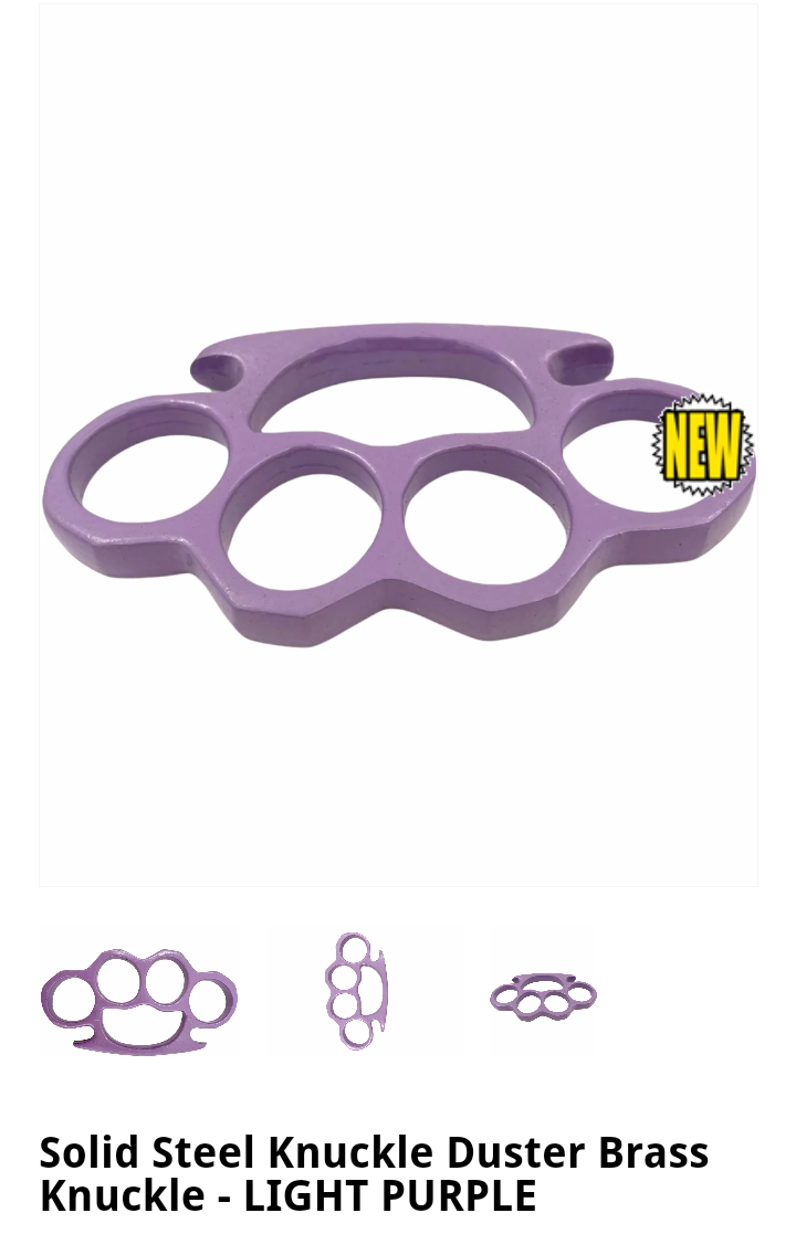 Brass Knuckles-Light Purple