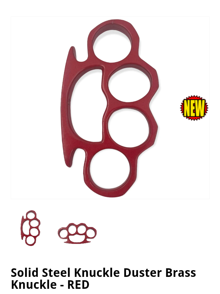 Brass Knuckles-Red