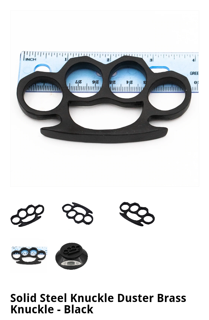 Brass Knuckles-Black