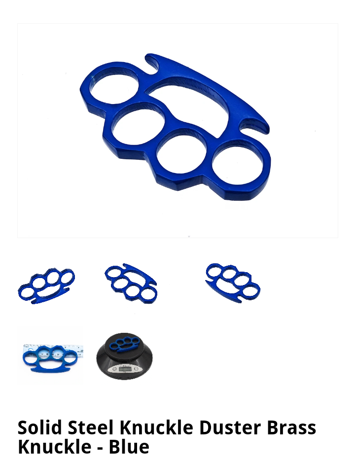 Brass Knuckles-Blue