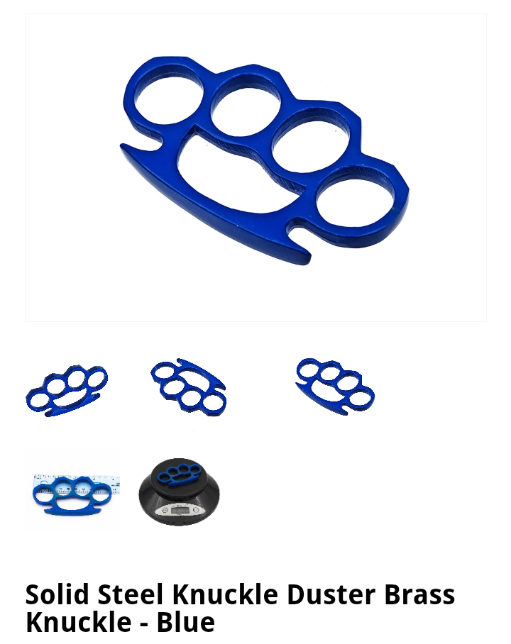 Brass Knuckles-Blue