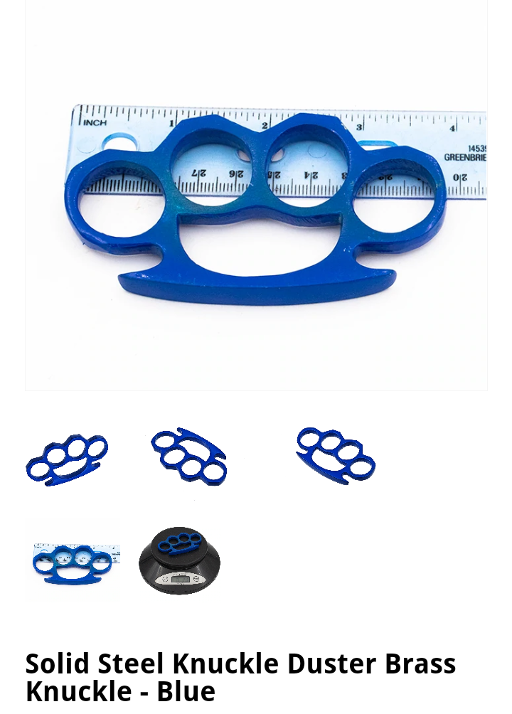 Brass Knuckles-Blue