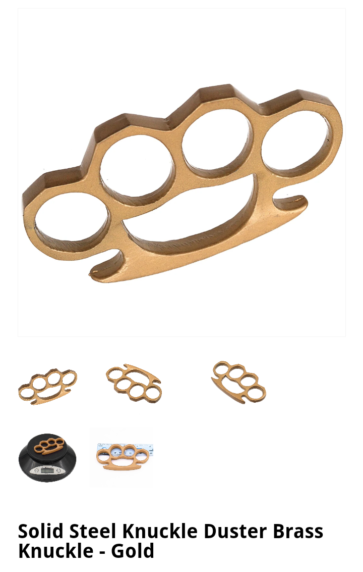 Brass Knuckles-Gold