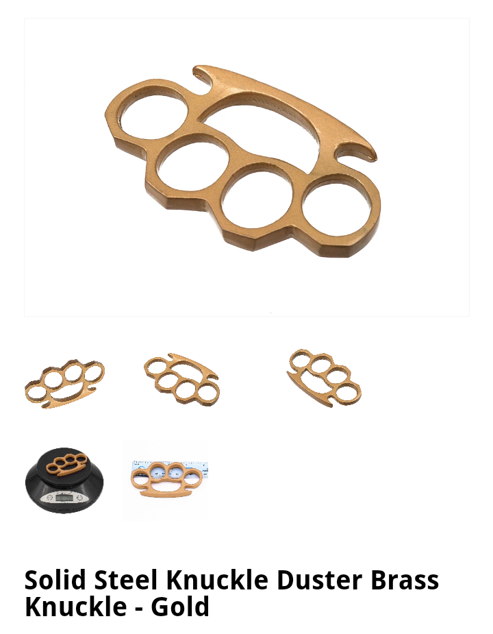 Brass Knuckles-Gold