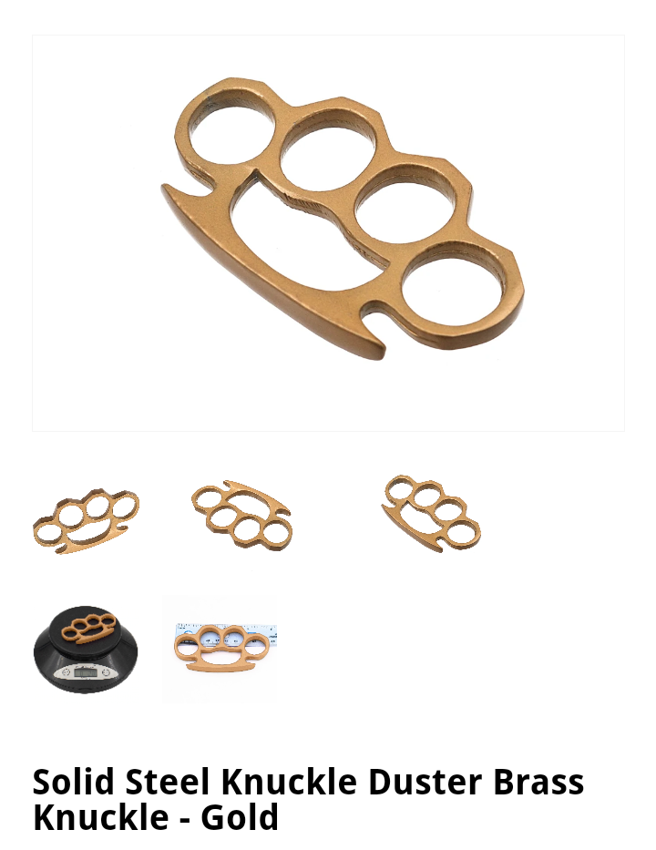 Brass Knuckles-Gold