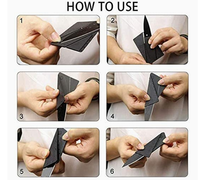 Credit Card Knife-Black