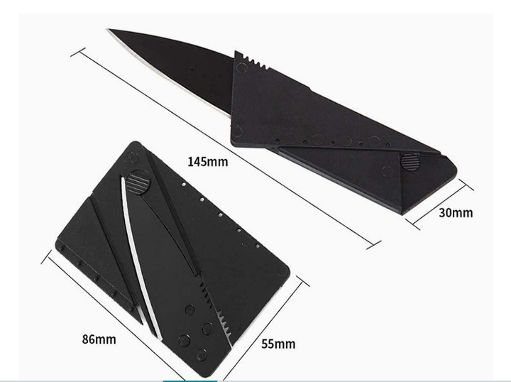 Credit Card Knife-Black