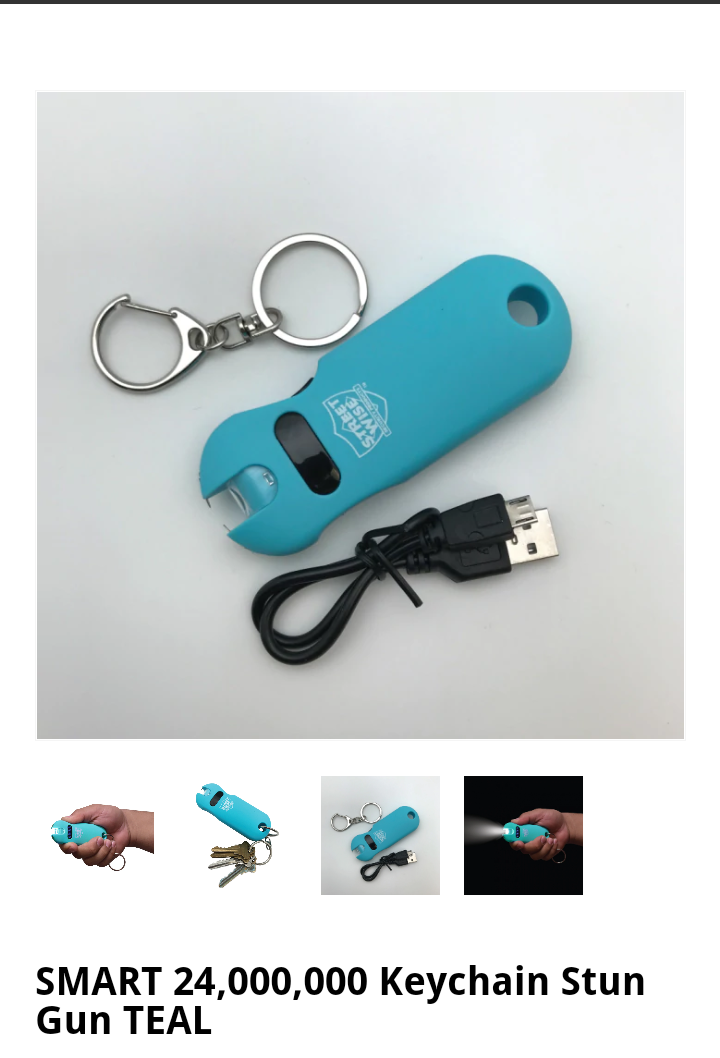 Smart KeyChain Stun Gun-Teal