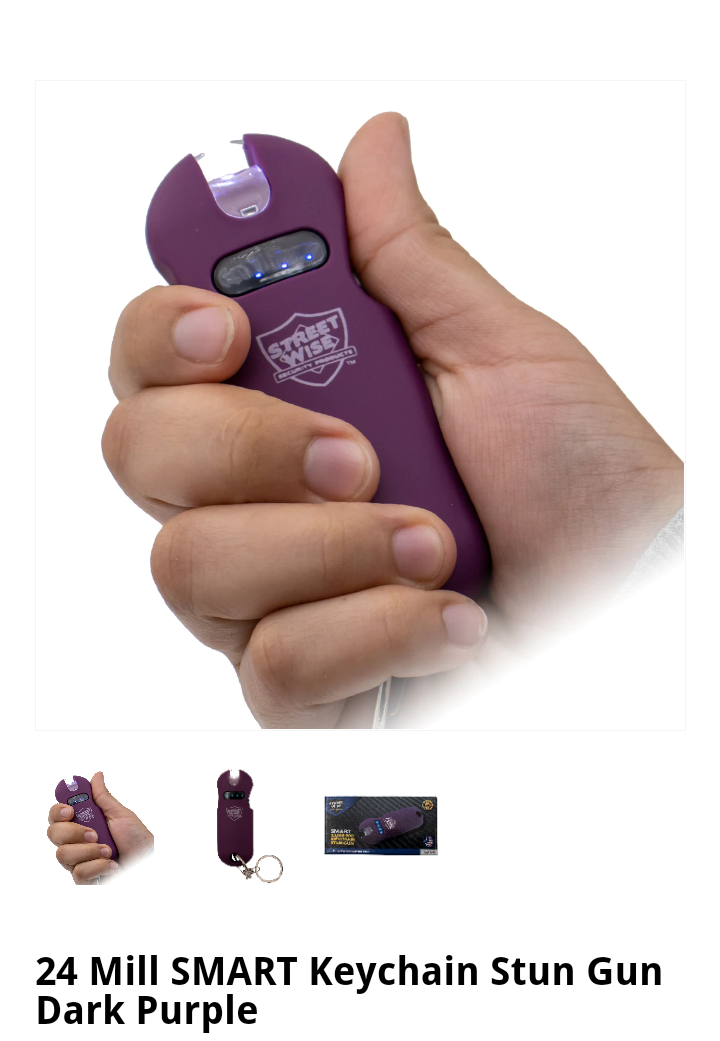 Smart Keychain Stun Gun- Purple